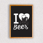 Quadro I Love Beer - 1508