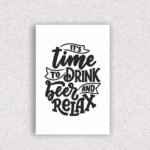 Quadro Hora de Beber e Relaxar - 1513