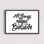 Quadro All Things Are Possible - 2028