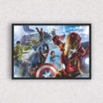 Quadro Homem de Ferro Capitão América e Hulk - 2279