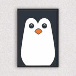 Quadro Pinguim Minimalista - 2292