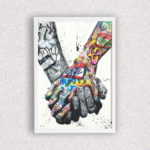 Quadro Mãos Grafite - 3535