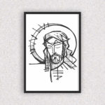Quadro Jesus Minimalista - 4527
