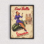 Quadro Vespa Ciao Bella Vintage - 5010