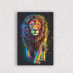 Quadro Leão Colorido - 6768