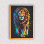 Quadro Leão Colorido - 6768