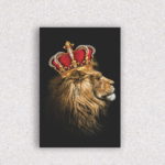 Quadro Leão Coroa Rei - 6772