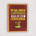 Quadro Pé na Areia Caipirinha - 7254