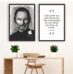 Kit 2 Quadros Steve Jobs - 2037