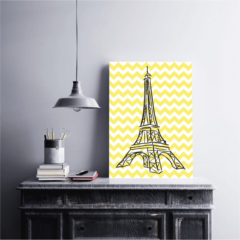 Quadro Torre Eiffel Minimalista - 2258