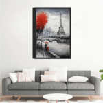 Quadro Pintura Torre Eiffel - 2508