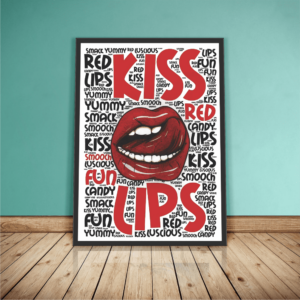Quadro Kiss Lips - 4003