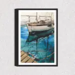 Quadro Pintura Barco - 3543