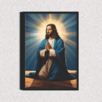 Quadro Jesus em Oração Geométrico - 5755