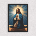 Quadro Jesus em Oração Geométrico - 5755