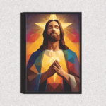 Quadro Jesus Cristo em Oração Geométrico - 5761