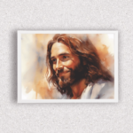 Quadro Pintura Jesus Feliz - 4564