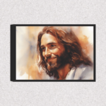 Quadro Pintura Jesus Feliz - 4564