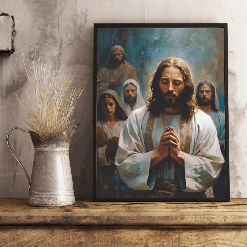 Quadro Oração com Jesus - 4565