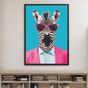 Quadro Zebra de Óculos - 4021