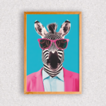 Quadro Zebra de Óculos - 4021