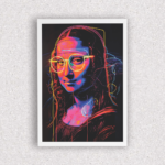 Quadro Mona Lisa de Óculos - 4022