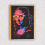 Quadro Mona Lisa de Óculos - 4022