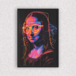 Quadro Mona Lisa de Óculos - 4022