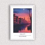 Quadro Canais de Delft Holanda - 6573