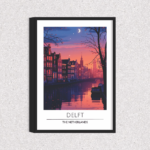 Quadro Canais de Delft Holanda - 6573