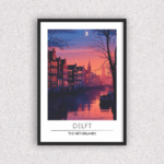 Quadro Canais de Delft Holanda - 6573